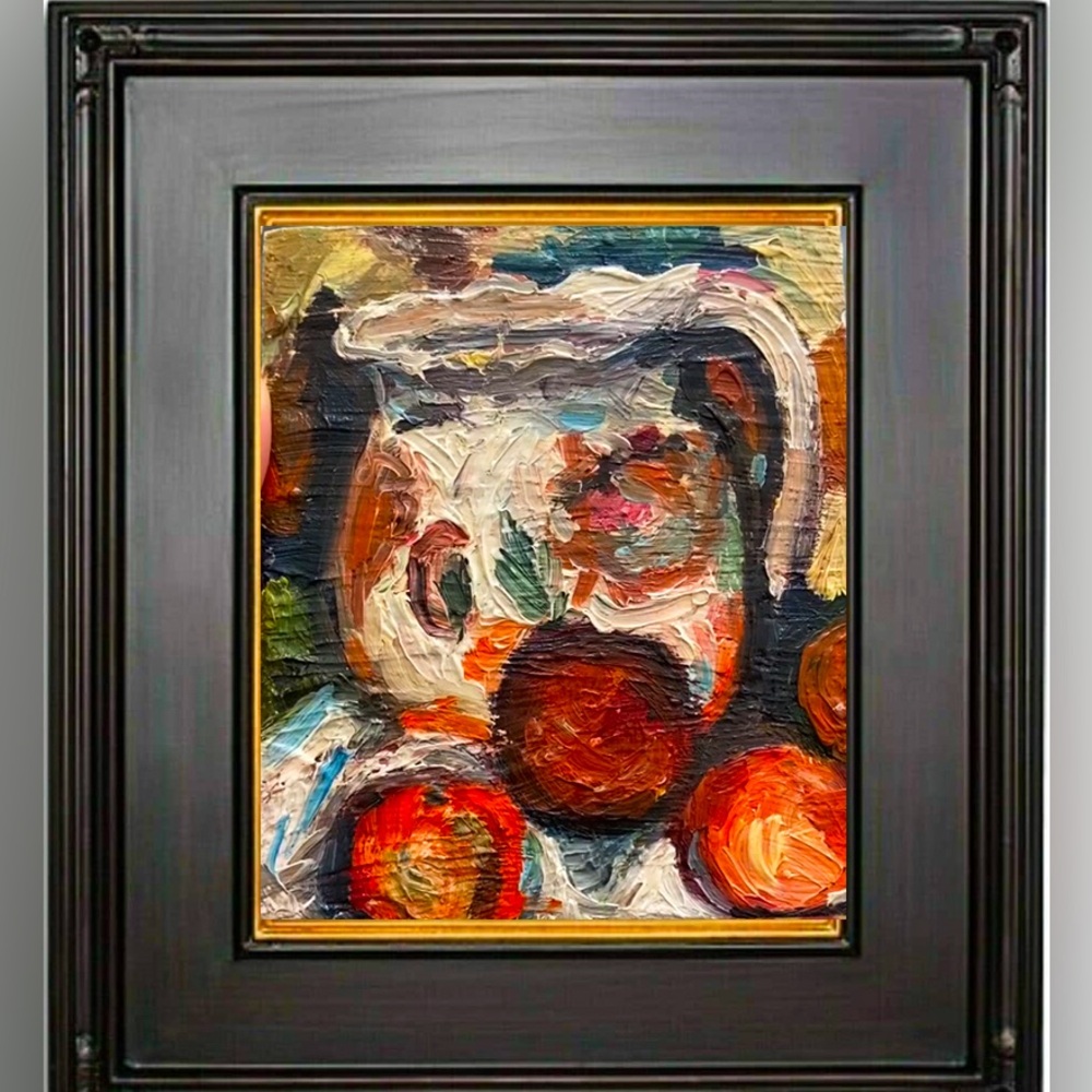 Vintage Cezanne study oil painting on panel FUNDRAISER